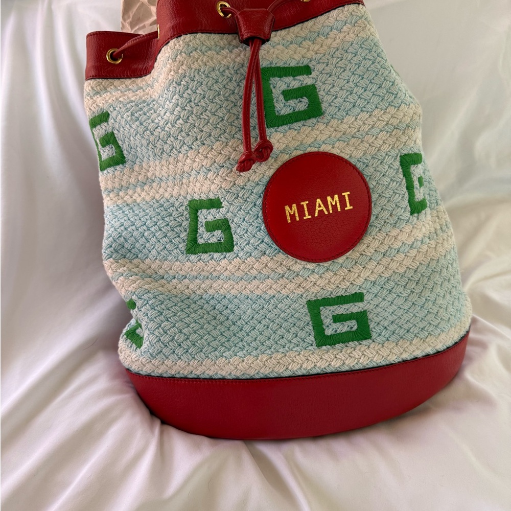 Gucci “Miami” Drawstring Backpack - Picture 2 of 16